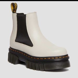 Dr Martens Audrick Chelsea platform Boots cobblestone grey sz 11 women